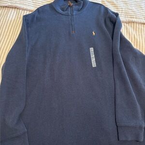 Polo Ralph Lauren Men’s Half-Zip Sweater XXL Blue Heather NWT